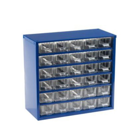 Gr-Tools Fém tárolószekrény 300x280x145mm 30fiók 008848 termék fő termékképe