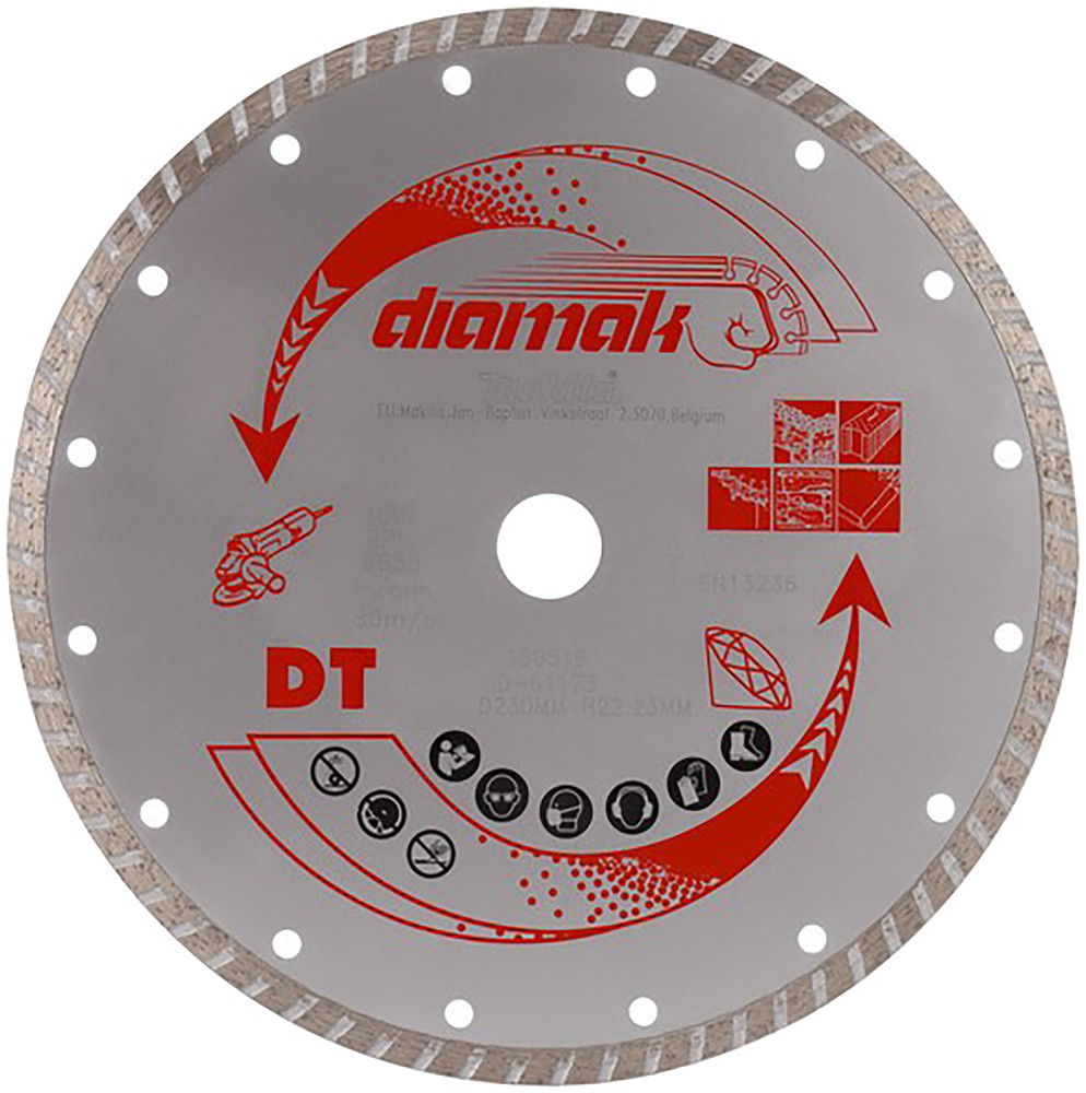 Makita 230mm gyémánttárcsa DIAMAK TURBO D-61173 termék fő termékképe