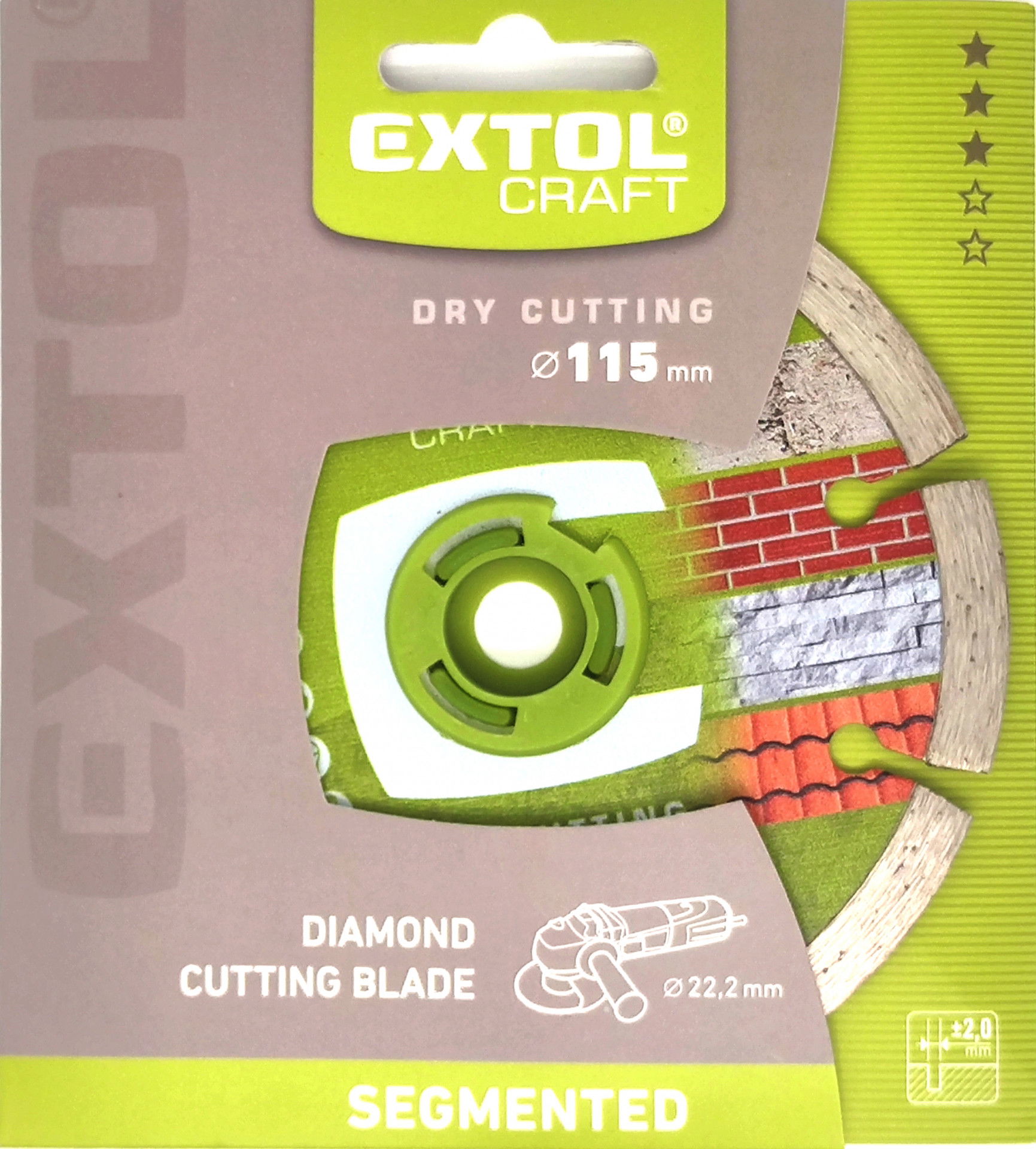 Extol Craft Extol Gyémántvágó 115x22,2mm termék fő termékképe