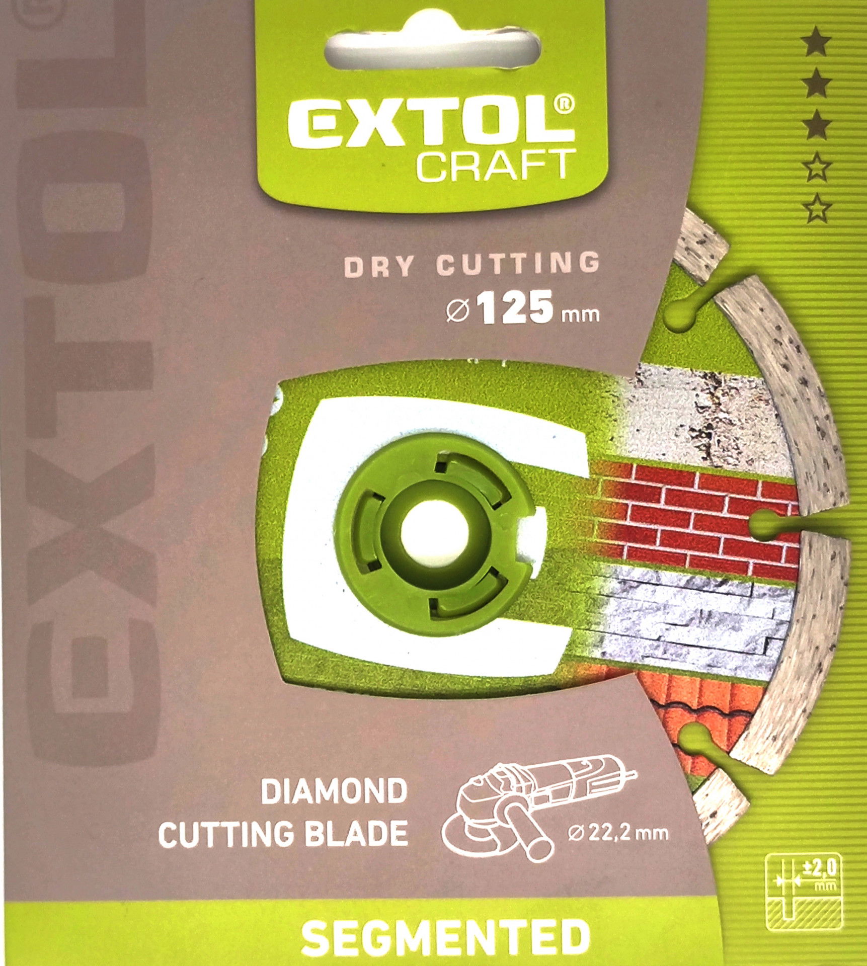 Extol Craft Extol Gyémántvágó szegmenses; 125x22,2mm termék fő termékképe