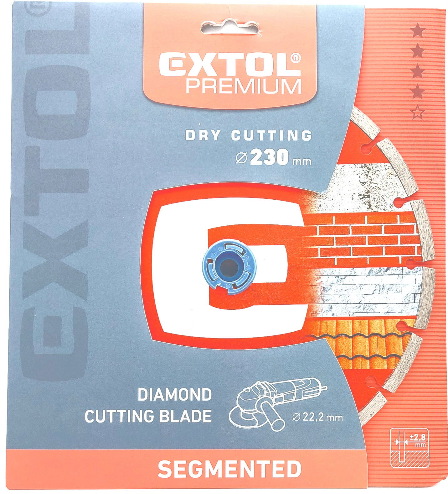 Extol Premium 230×22,2mm-es gyémántvágó szegmenses termék fő termékképe