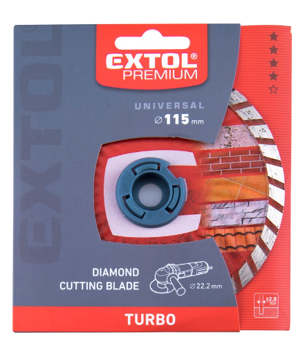 Extol Premium Gyémántvágó TURBO gránit/kerámia; 115×22,2mm, max.13.200 ford/perc termék fő termékképe