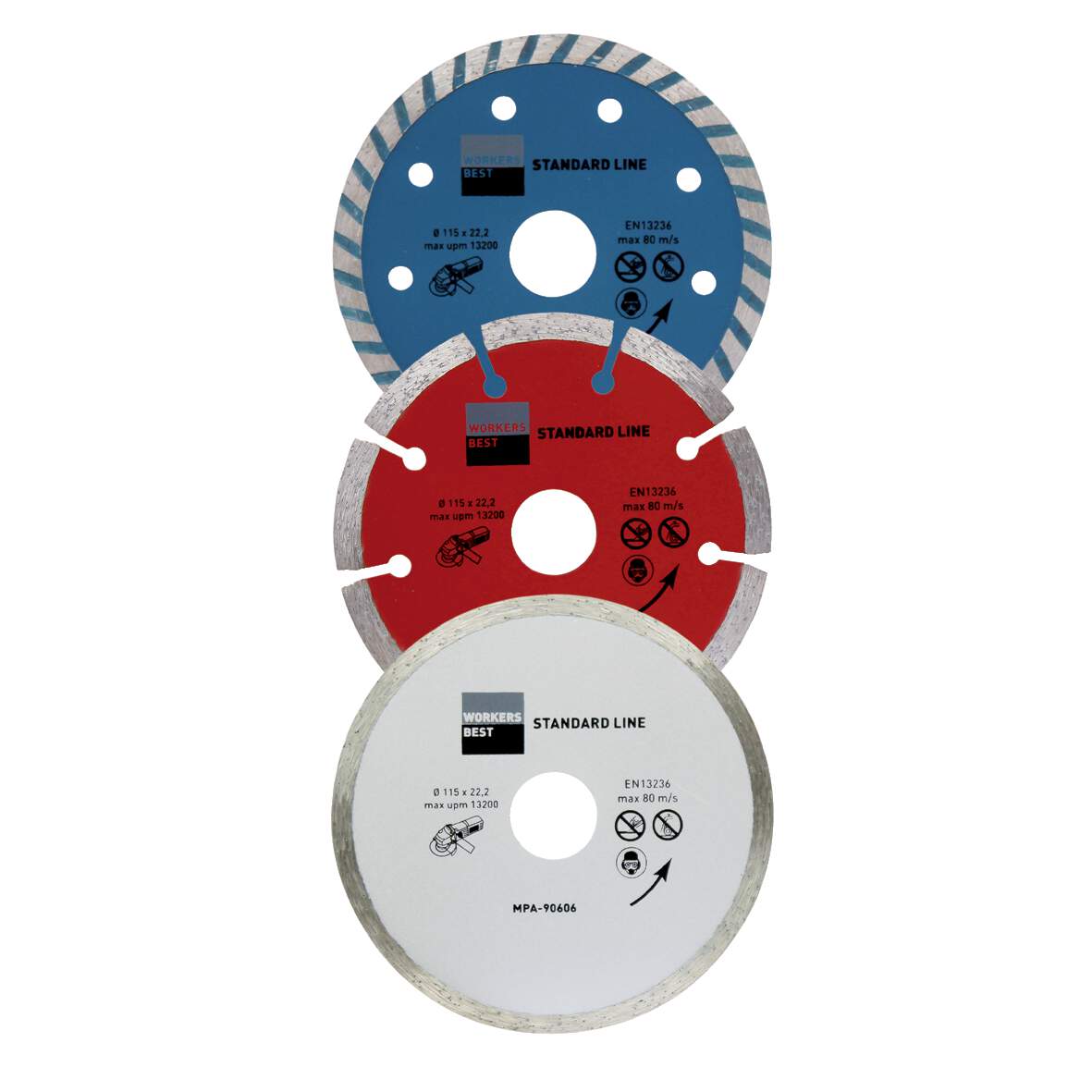 Workers Best Gyémánt vágókorong 3 részes 230mm (1137504) termék fő termékképe