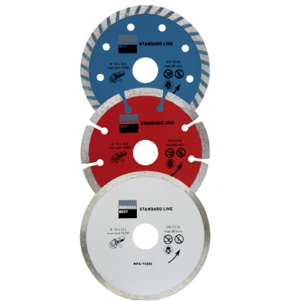 Workers Best Gyémánt vágótárcsa készlet 3 db 125mm termék fő termékképe