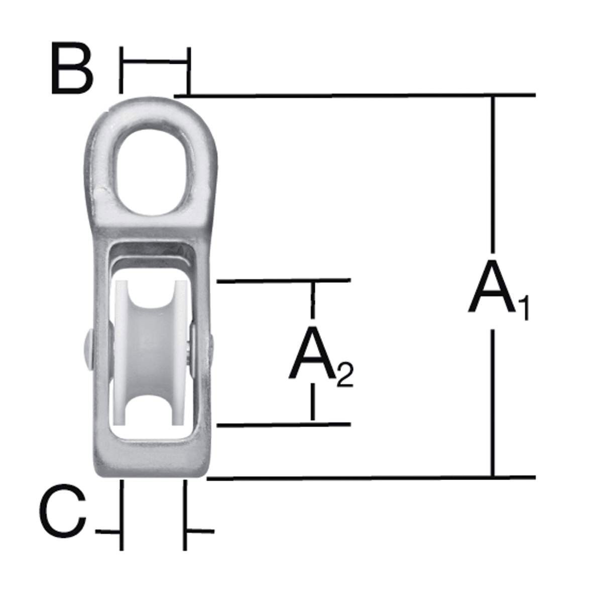 Vormann Kötélcsiga 7 mm-ig horganyzott termék fő termékképe