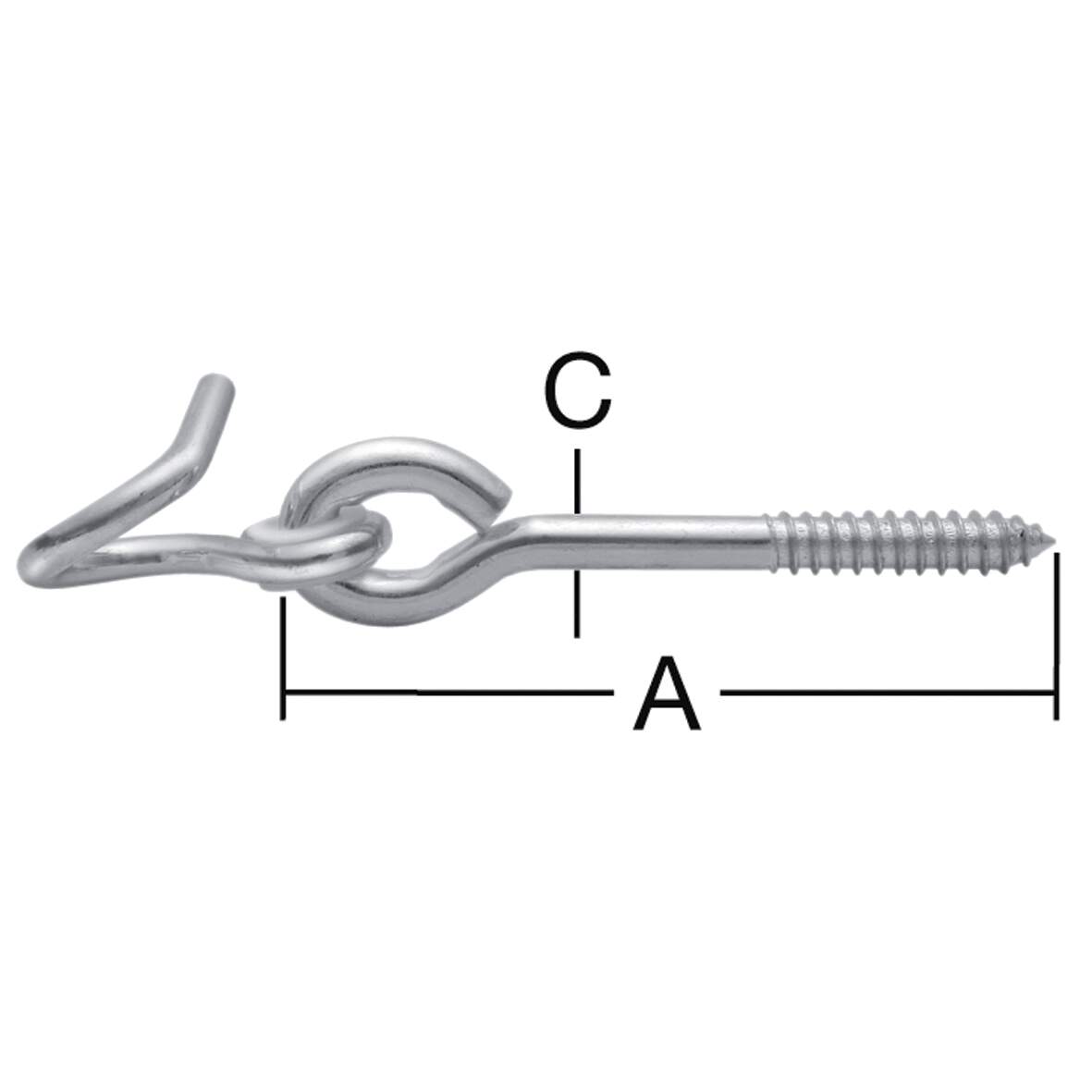 Vormann Spirálkampó, famenetes 10,6X180 mm, horganyzott 1159303 termék fő termékképe