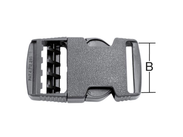 Vormann Csat hevederhez 25 mm-ig fekete termék fő termékképe