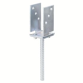 Alberts Oszloptartó-U - állítható 71-131x110x200x5mm sárga horg. - 1221834 termék fő termékképe