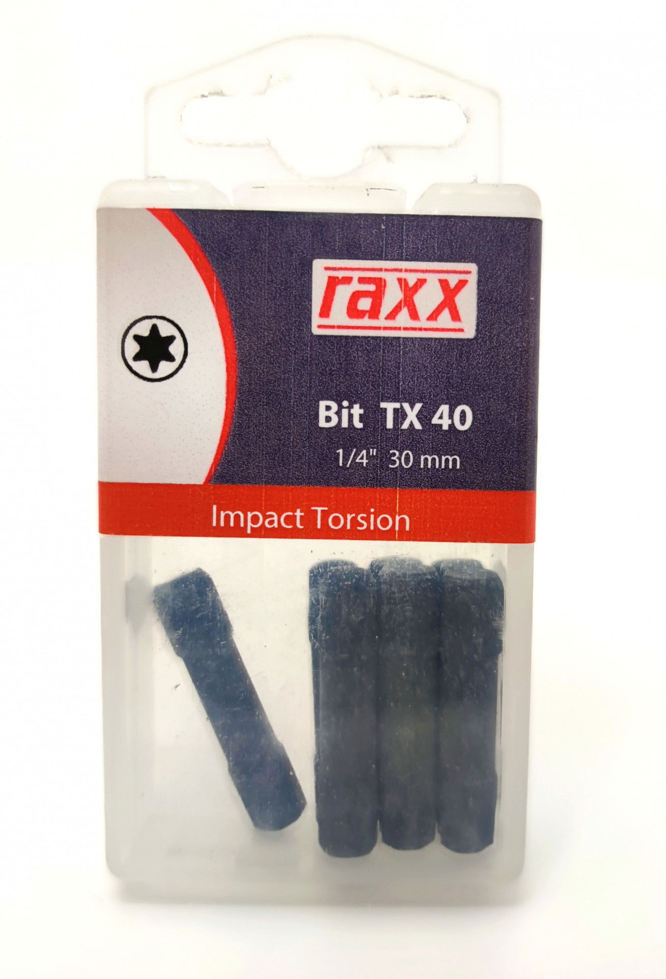 Raxx Bit TX 40 1/4" 30mm Impact Torsion 10db/csomag termék fő termékképe