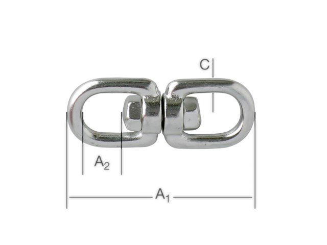 Vormann Dupla laposforgó 60mm rozsdamentes 2 db termék fő termékképe