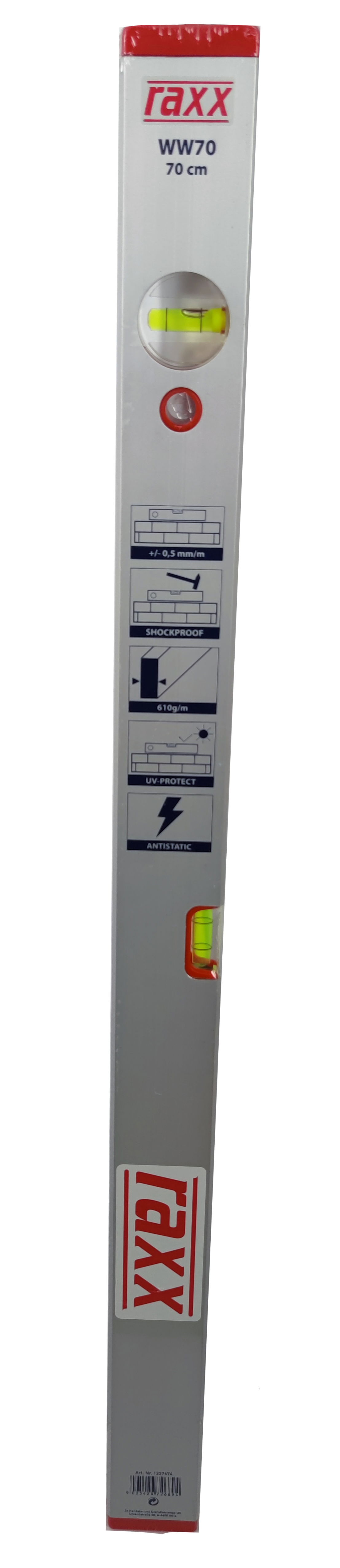 Raxx Alumínium vízmérték WW70 70cm 1237674 termék fő termékképe