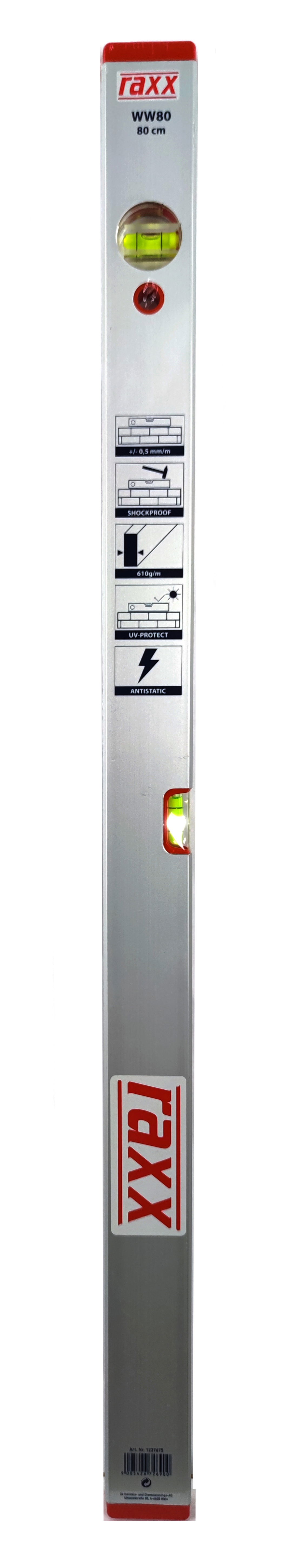 Raxx Alumínium vízmérték WW80 80cm 1237675 termék fő termékképe