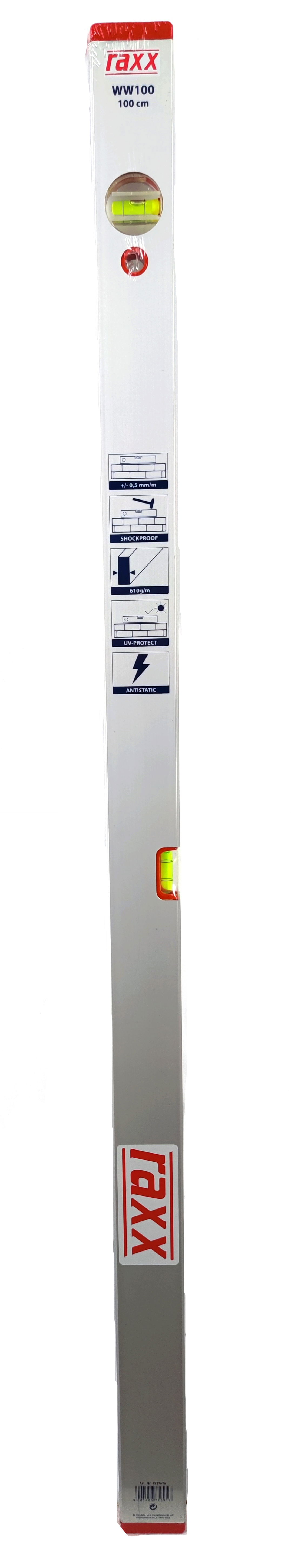 Raxx Alumínium vízmérték WW100 100cm 1237676 termék fő termékképe