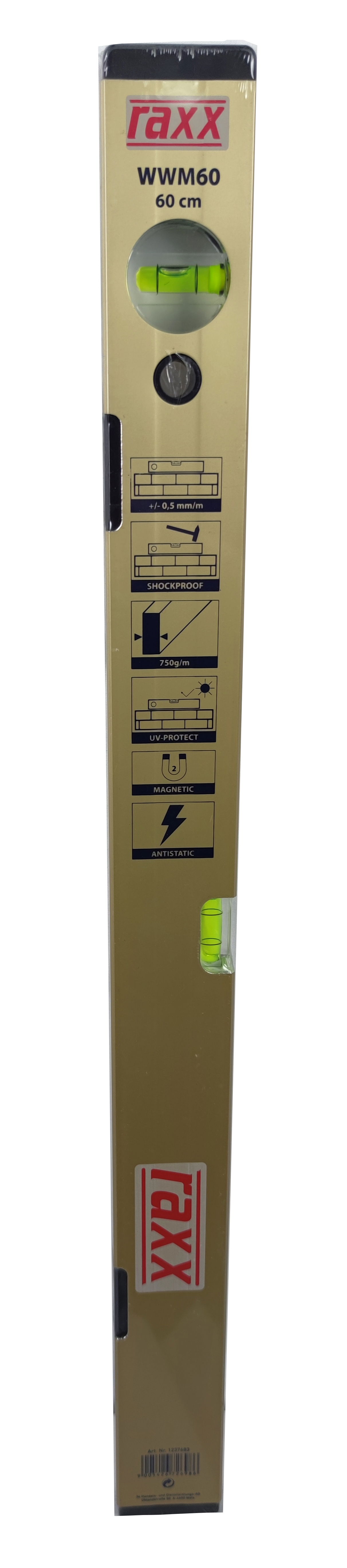 Raxx Mágneses vízmérték WWM60 60cm 1237683 termék fő termékképe