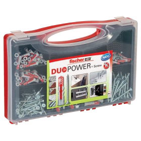 Fischer Szortimentbox DuoPower RED BOX csavarokkal 280részes  1238098 termék fő termékképe