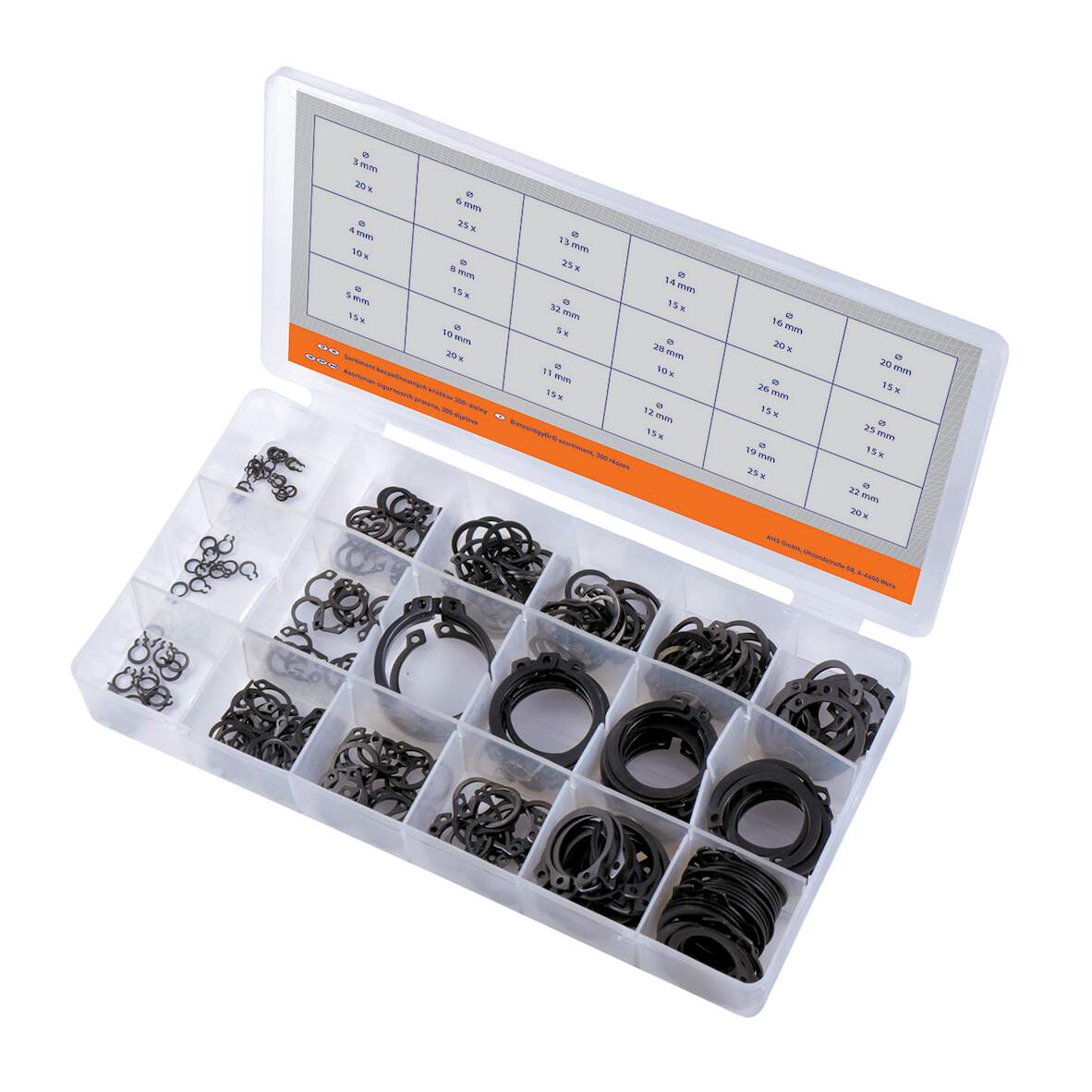 Workers Best Biztosító gyűrű szort. 300 r. 3-26 mm, hornyos tengelyhez 1247671 termék fő termékképe