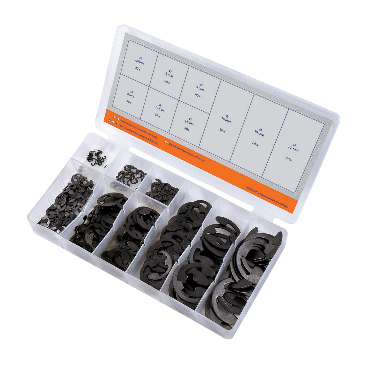 Workers Best Biztosító gyűrű szort. 300 r. 1,5-22 mm, hornyos tengelyhez 1247672 termék fő termékképe