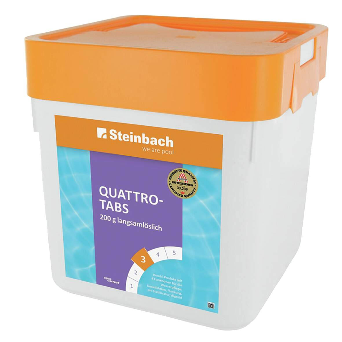 Steinbach Quattrotabs 200g, 5kg lassan oldódó 1291724 termék fő termékképe