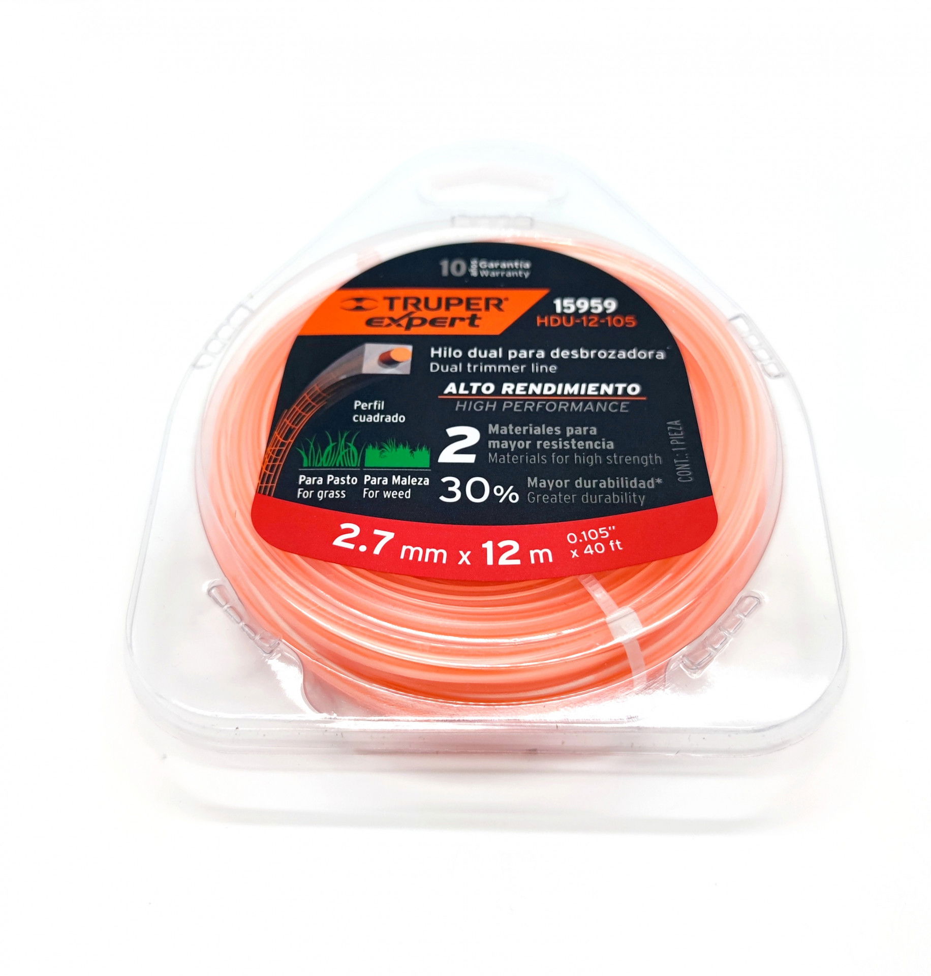 Truper szögletes damil 2,7 mm X 12 m termék fő termékképe