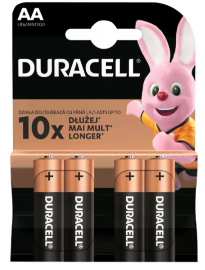 Duracell Basic AA alkalmi elem 1,5V LR6/MN1500 4db/cs (1019514) termék fő termékképe