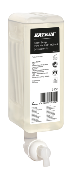Katrin habszappan ''Pure Neutral Foam Soap'' 1000 ml termék fő termékképe