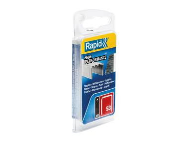 Rapid Tűzőkapocs acél 53 12mm Keskeny, bliszt. 1cs.=1080 db. 1201099 termék fő termékképe