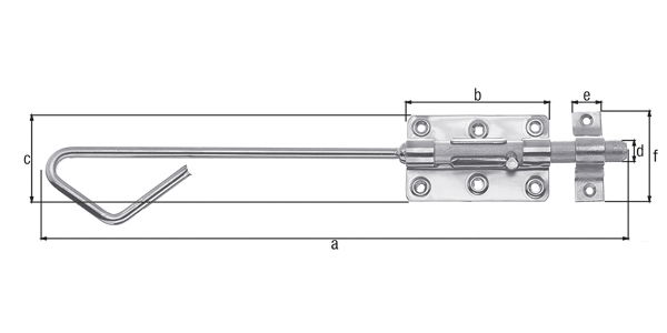 Alberts Csapos rúdretesz 400 mm termék fő termékképe