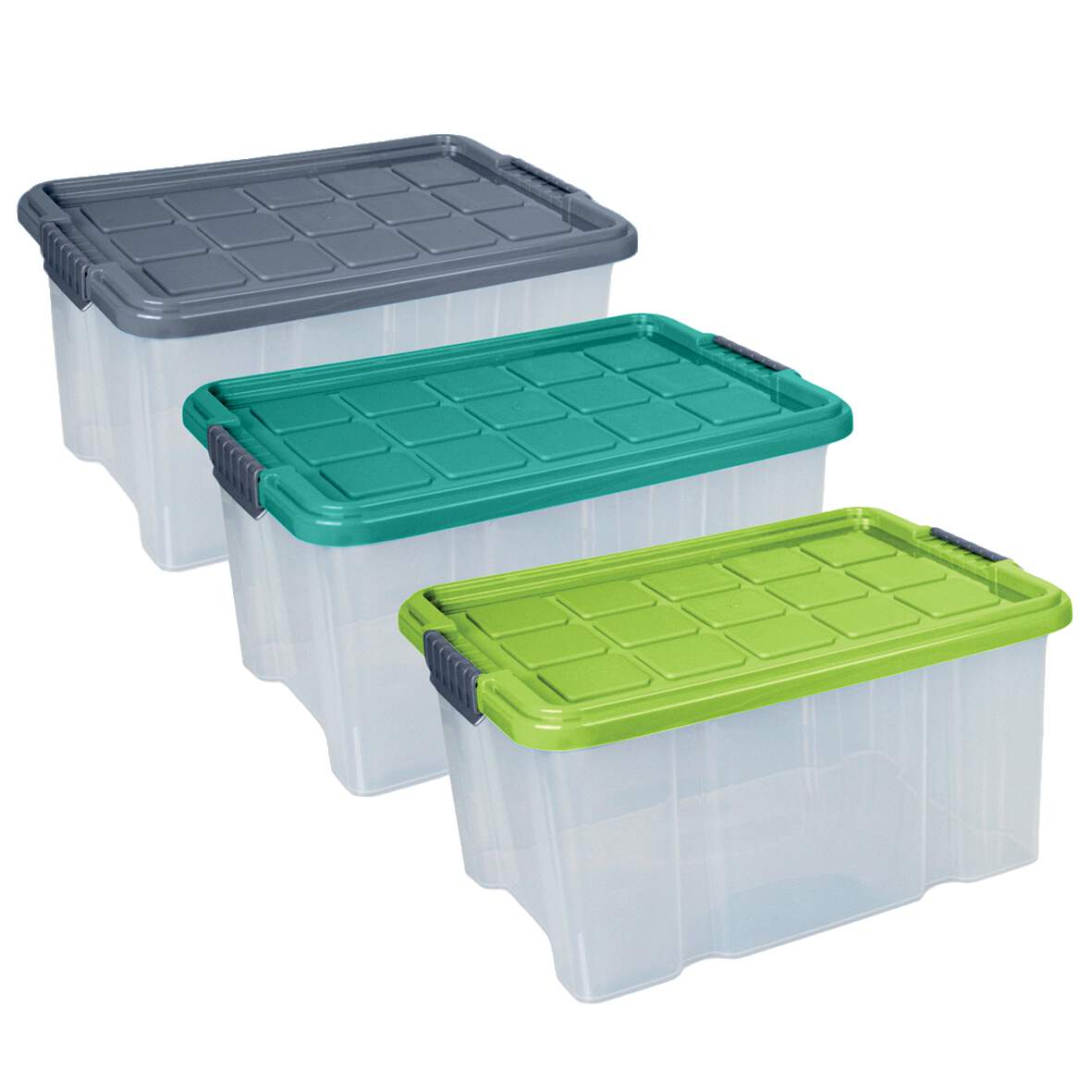 Rival Euro doboz 5l zöld/nar./bróm doboz átlátszó 30x19x14cm 1208609 termék fő termékképe