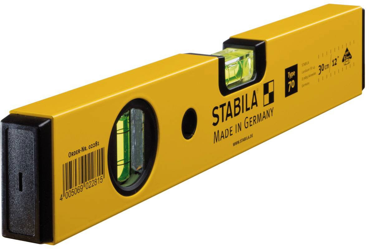 Stabila Könnyűfém vízmérték 70-es 30 cm 12" 02281 termék fő termékképe