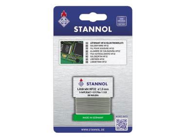 Stannol Forrasztóhuzal HF 32 elektronikai forrasztóanyag DM 1mm, 1m tekercs SB, Sn99Cu1 1245578 termék fő termékképe