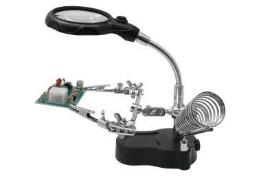 Donau Forrasztási segéd LEDdel és nagyító, 3 elemmel 1262913 termék fő termékképe