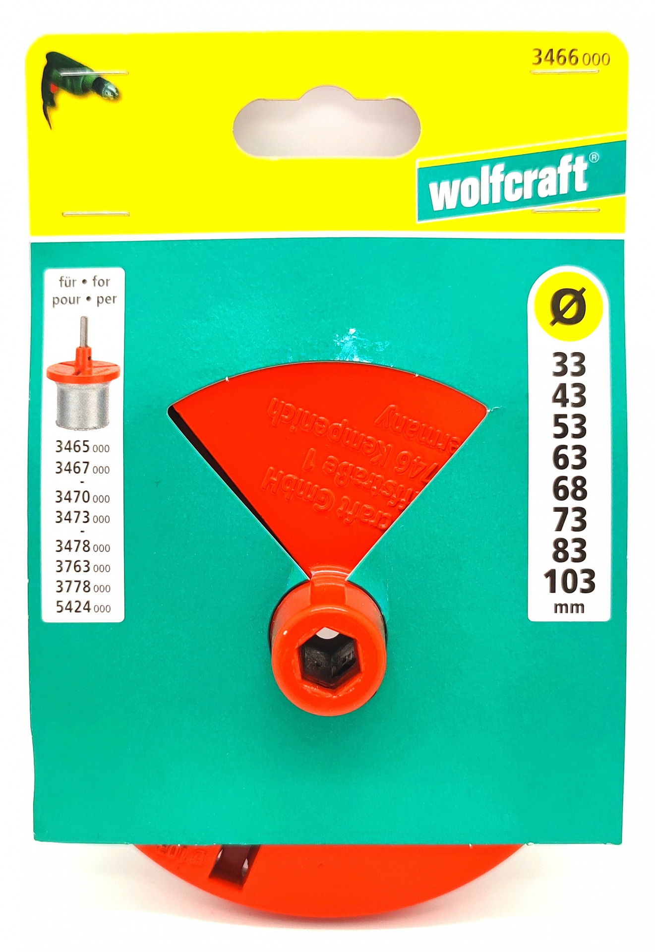 Wolfcraft Felfogatótárcsa fúrókoszorúhoz 1066397 termék fő termékképe