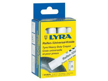 Lyra Autógumi-jelölő kréta fehér 15 mm átm. 1123742 termék fő termékképe
