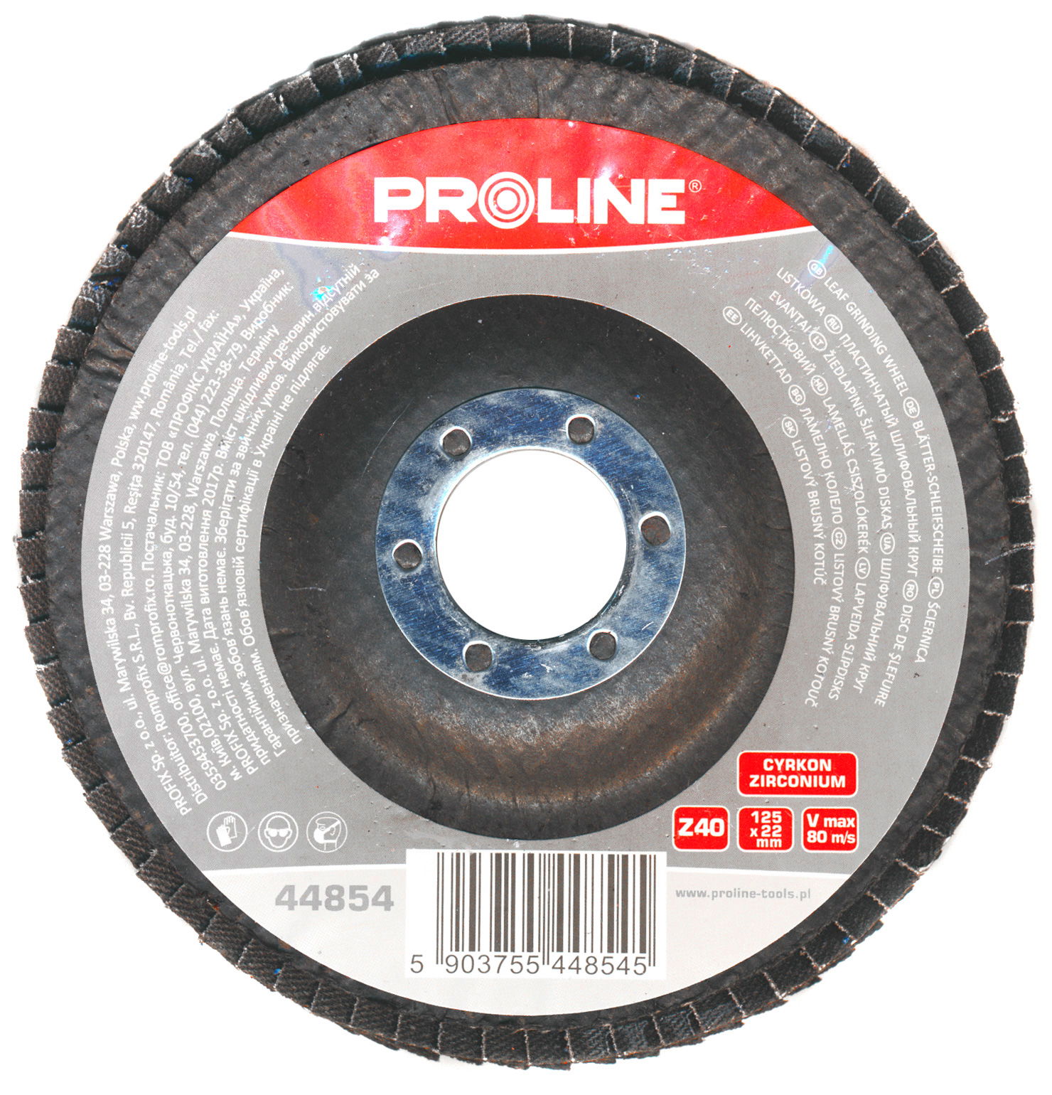 Proline Flip tárcsa 125mm GR 40 cirkónia szemcse termék fő termékképe