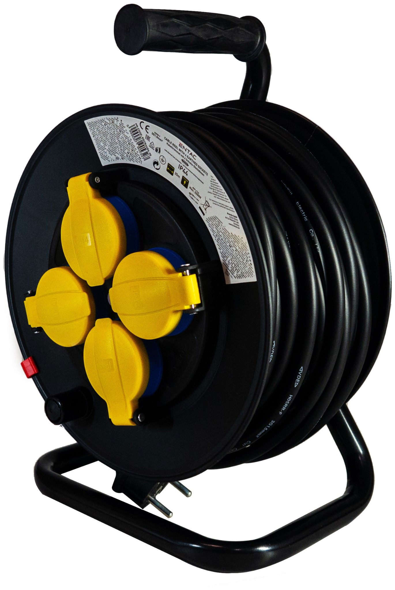 Entac Kábeldobos  IP44 Hosszabbító 4 foglalat 25m 0718300 termék fő termékképe