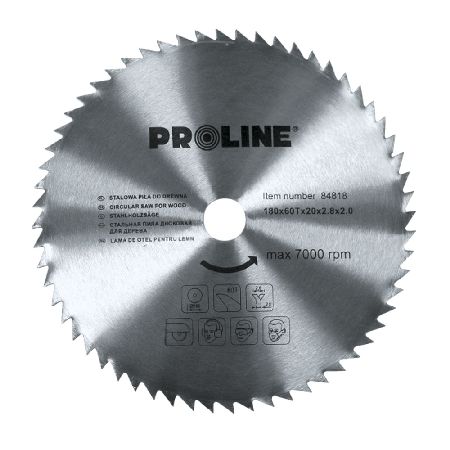 Proline Körfűrészlap fához- 250mm / 60fog 84825 termék fő termékképe