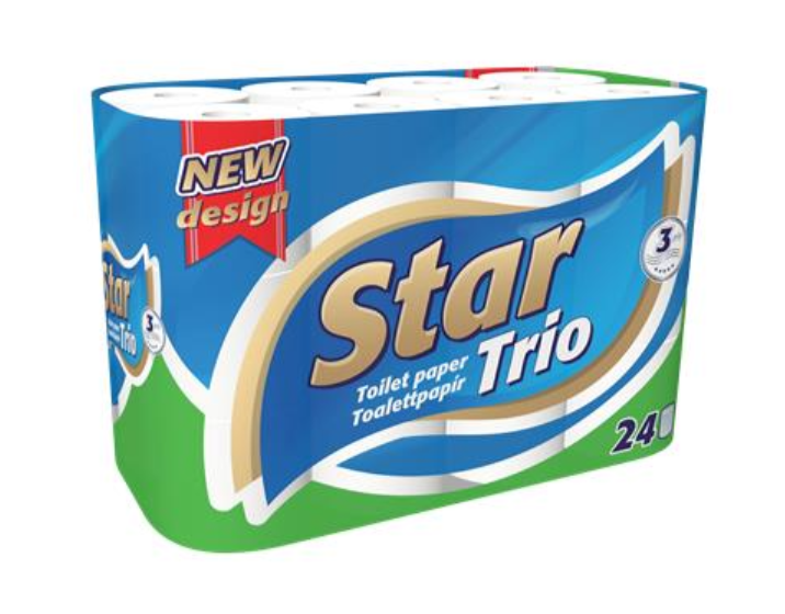 Star Toalettpapír Trio 24tek/csomag KTC30241380 termék fő termékképe