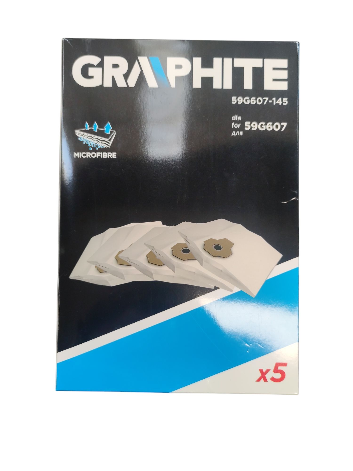 Graphite porzsák porszívóhoz 5db/csomag. termék fő termékképe
