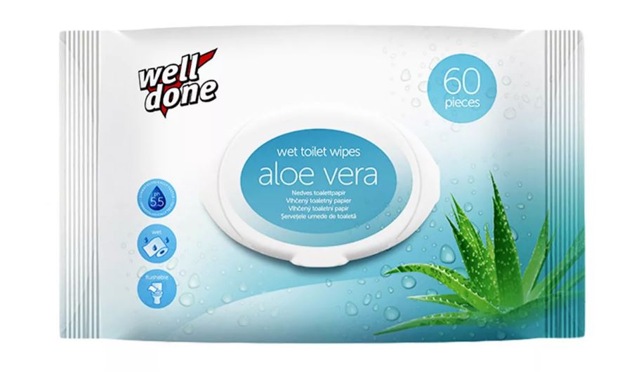 Well Done nedves wc-papír 60db - Aloe vera termék fő termékképe