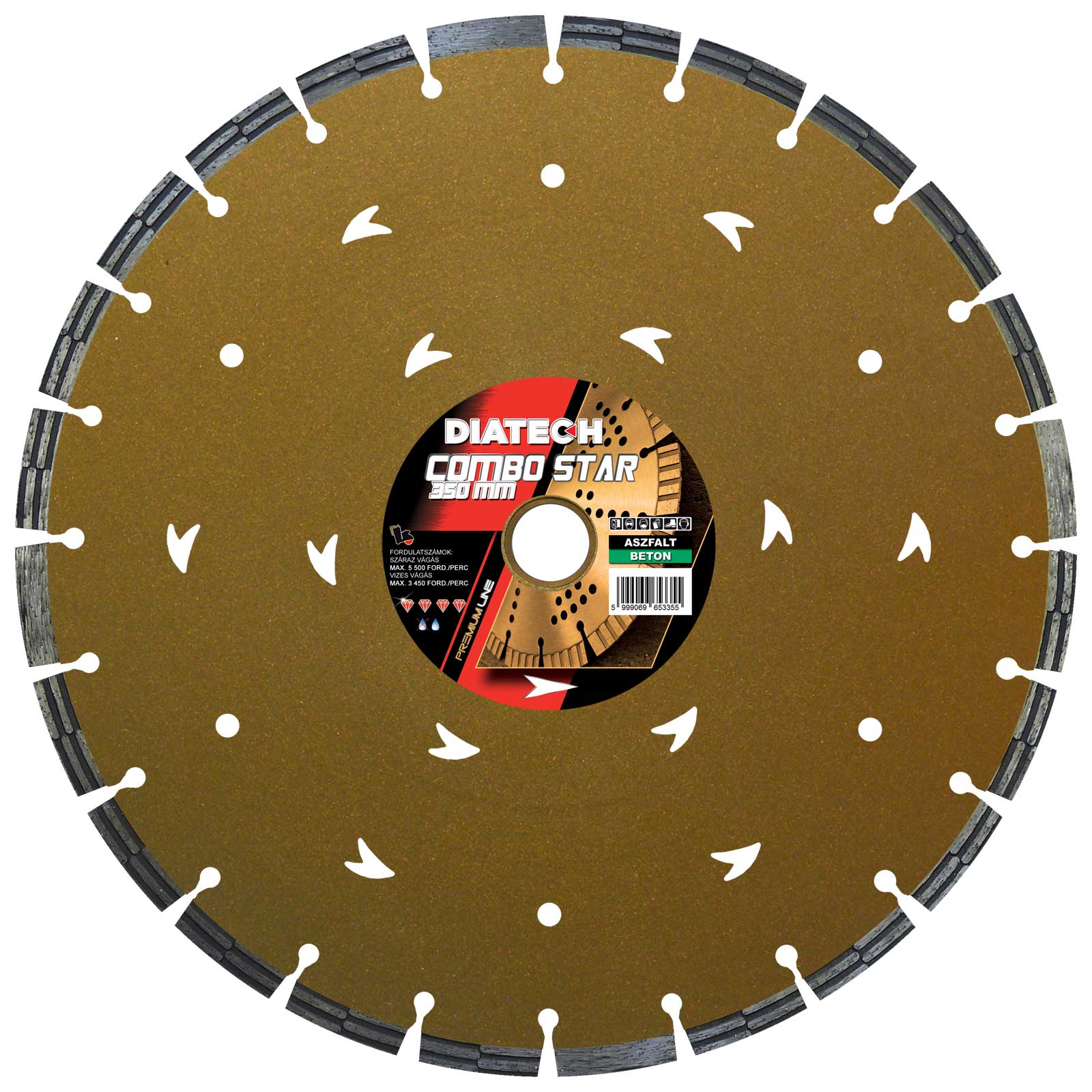 Diatech vágótárcsa  450x3,2x12x30/25,4 mm CM450SR*** termék fő termékképe