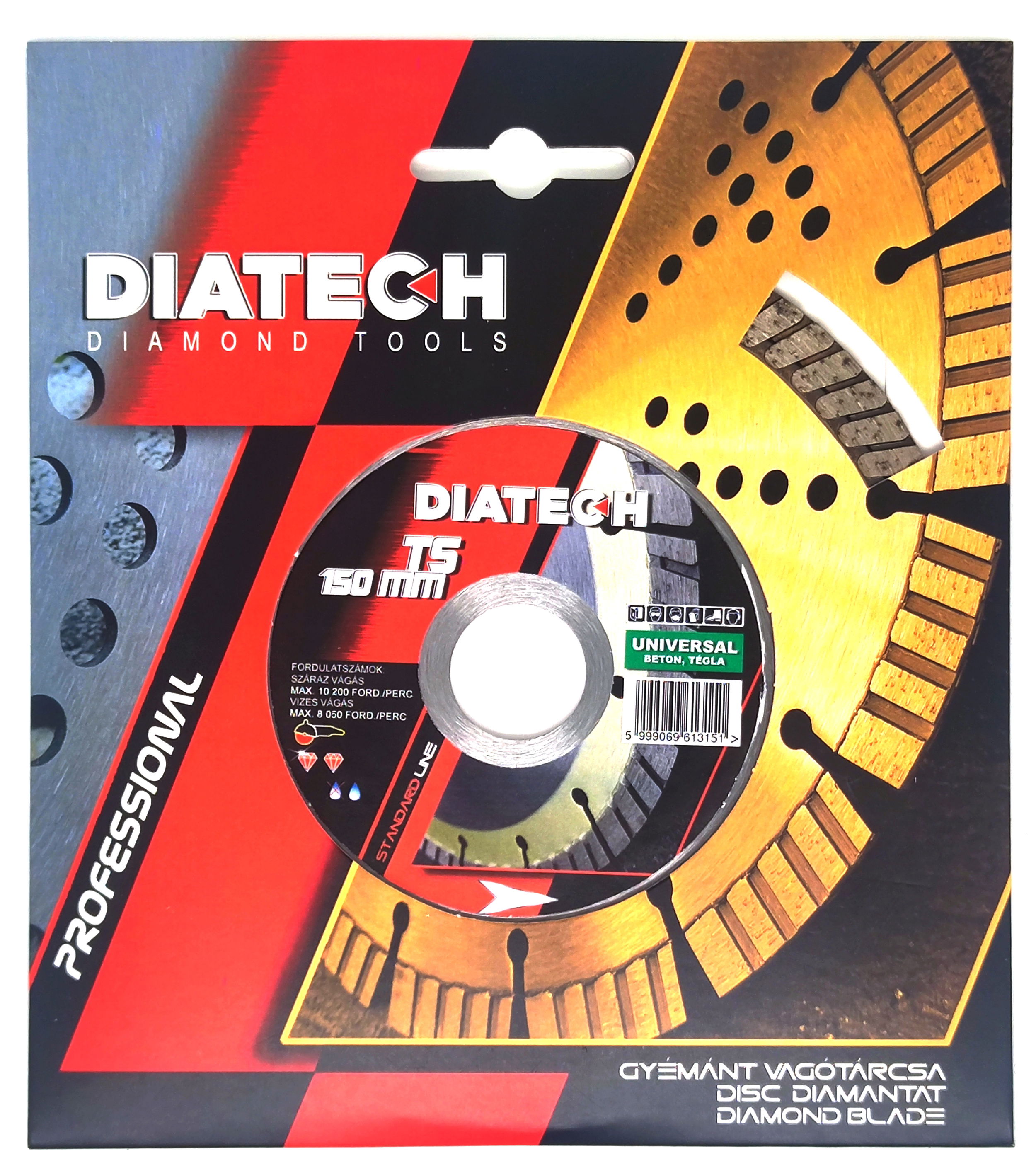 Diatech TS univerzális gyémánt vágótárcsa 150 mm termék fő termékképe