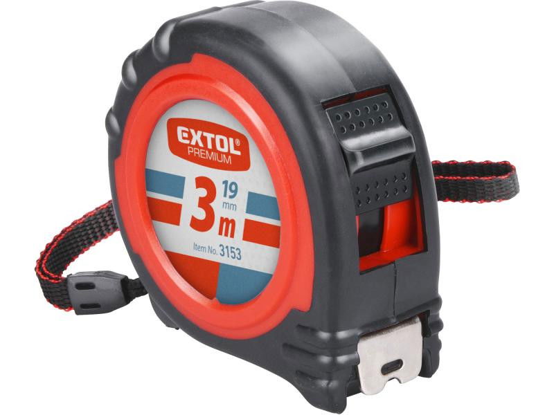 Extol Premium Mérőszalag,  2 stoppos; 3m×19mm termék fő termékképe