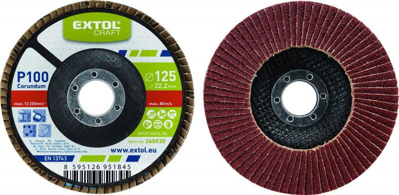 Extol Craft lamellás csiszoló acél, 115×22mm; 260010 termék fő termékképe