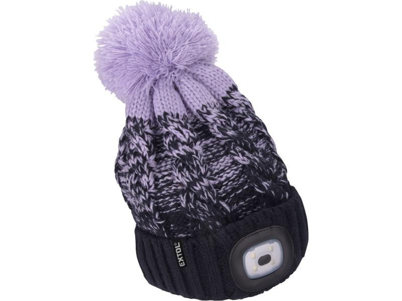 Extol Light kötött sapka, USB töltés termék fő termékképe