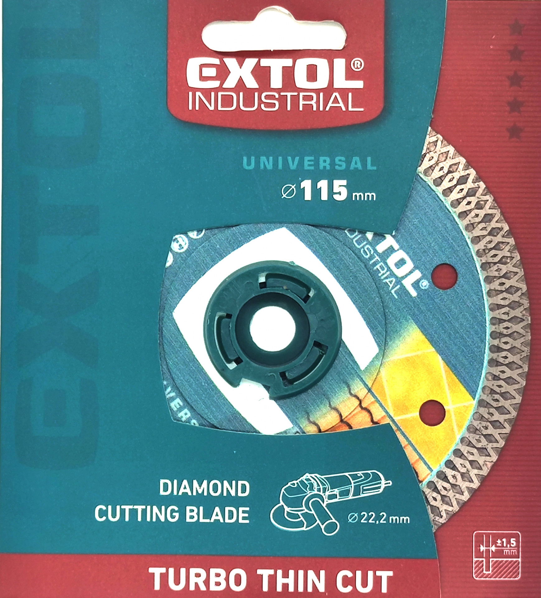 Extol Industrial Gyémánttárcsa, ipari korong 115mm termék fő termékképe