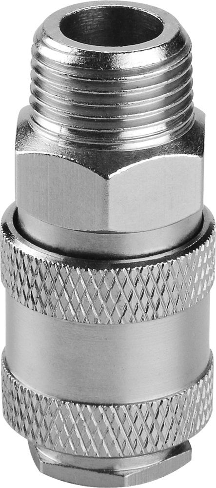 Extol Premium Gyorscsatlakozó-hüvely, külső menettel, 1/4", nikkelezett réz termék fő termékképe