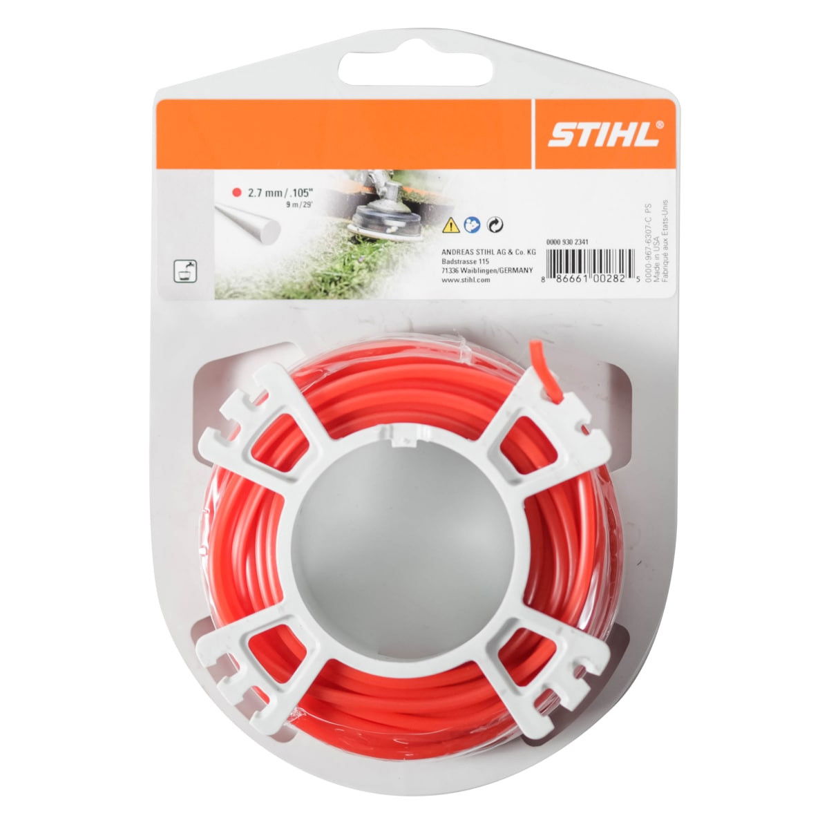 Stihl kerek damil 2,7 mm x 9 m termék fő termékképe