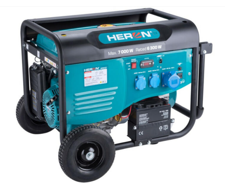 Heron benzinmotoros áramfejlesztő max 6800 VA 8896421 termék fő termékképe