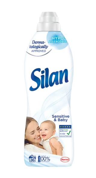Silan Sensitive & Baby öblítő 36 mosás 600/800/900 ml termék fő termékképe