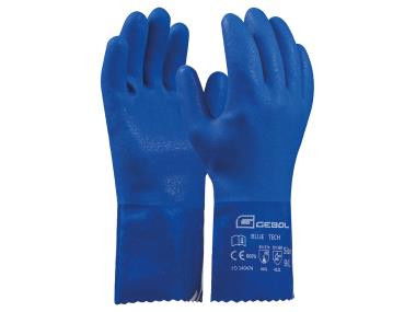 GEBOL Blue Tech pvc kesztyű pamutbéléssel termék fő termékképe